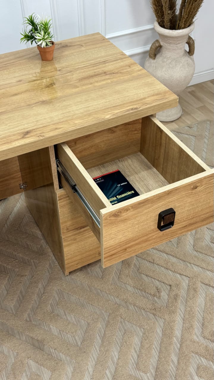 Bureau – Design moderne avec 3 tiroirs de rangement